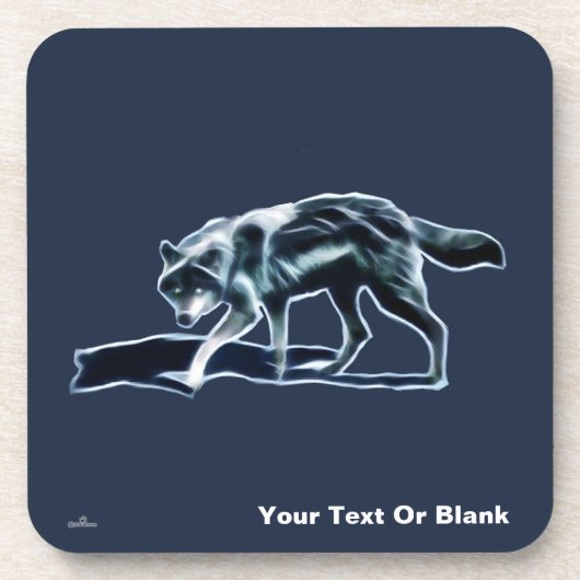 Dark Wolf Getränkeuntersetzer (Vorderseite)