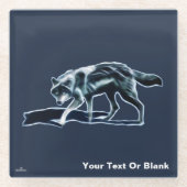 Dark Wolf Glasuntersetzer (Vorderseite)