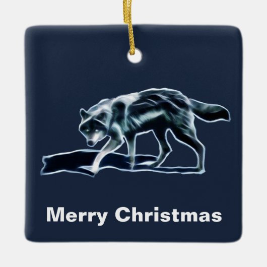 Dark Wolf Keramikornament (Vorderseite)