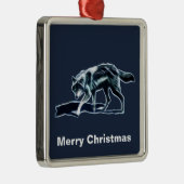 Dark Wolf Ornament Aus Metall (Rechts)