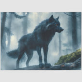 Dark Wolf Tissue Paper Seidenpapier (Vorderseite)