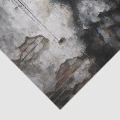 Dark Woman in Crumbling Wall Decoupage Seidenpapier (Ausschnitt)