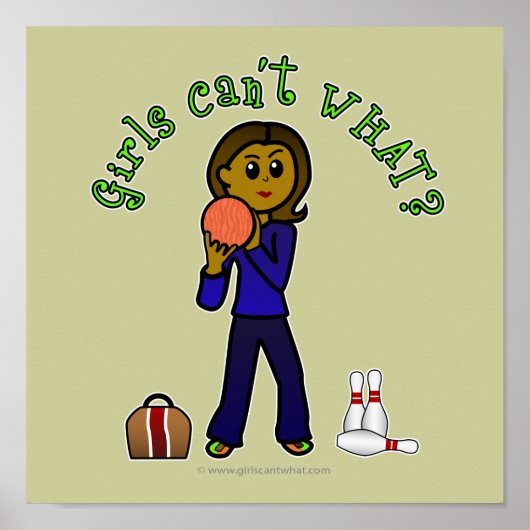 Dark Womens Bowling Poster (Vorne)