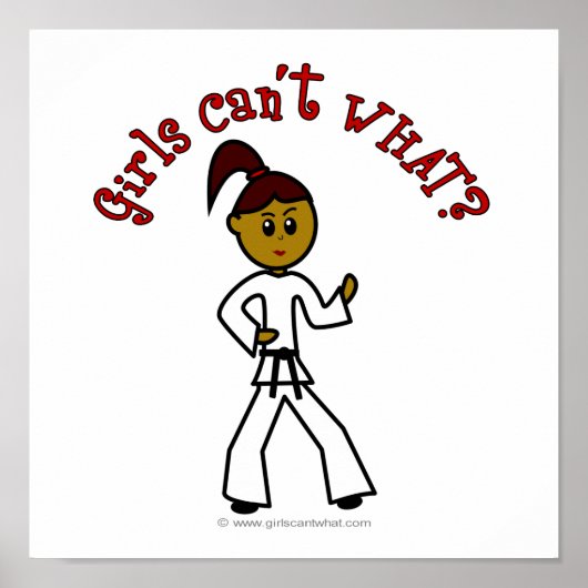 Dark Womens Karate Poster (Vorne)