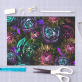 Dark Wonderland Bold Glamour Floral Blume Party Seidenpapier (Handwerk)