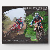 Dark Wood Brushhub Fotovorlagen Fotoplatte (Vorderseite)