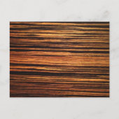 Dark Wood Veneer Postkarte (Vorderseite)
