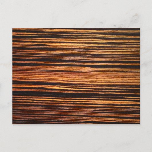 Dark Wood Veneer Postkarte (Vorderseite)