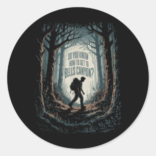 Dark Woods Mystery Wissen Sie, wie man zu Bells ko Runder Aufkleber