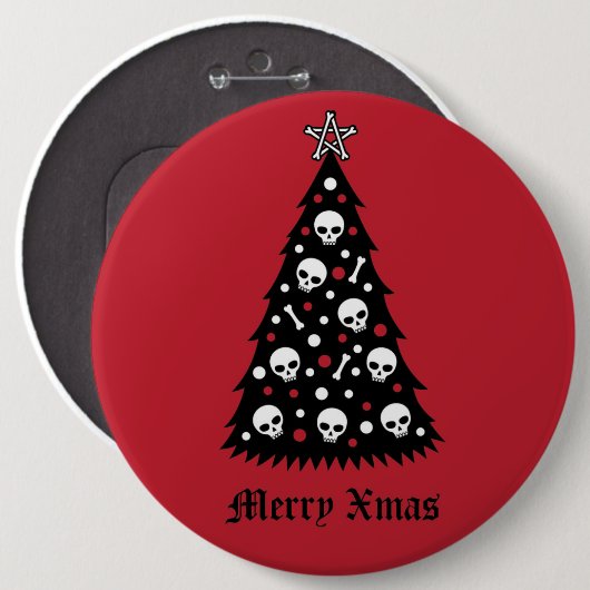 Dark Xmas Tree Button (Vorne & Hinten)