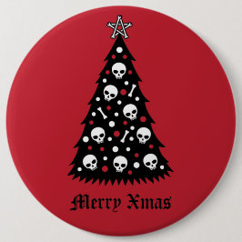 Dark Xmas Tree Button