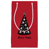 Dark Xmas Tree Kleine Geschenktüte (Vorderseite)