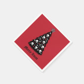 Dark Xmas Tree Serviette (Ecke)