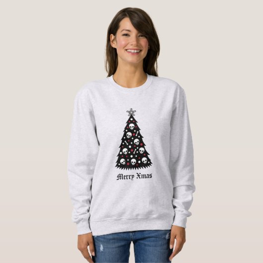 Dark Xmas Tree Sweatshirt (Vorne ganz)