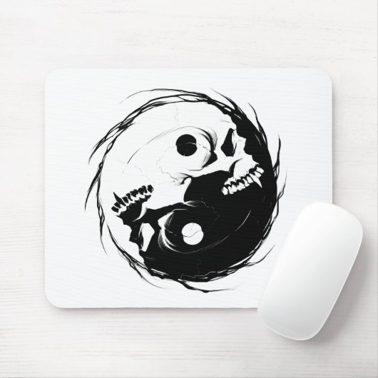 Dark Yang religiöses Symbol Mousepad (Mit Mouse)