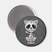 Dark Zombie Sugar Kitten Magnet (Vorderseite/Rückseite)