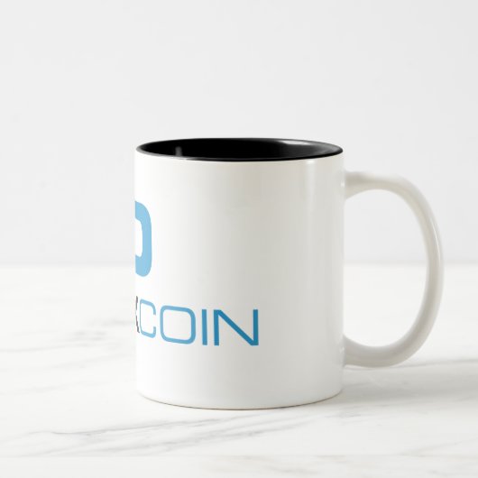 Darkcoin Kaffee-Tasse Zweifarbige Tasse (Rechts)