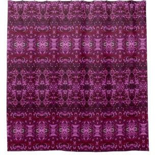 Darker Cabbage Ikat 5 Duschvorhang