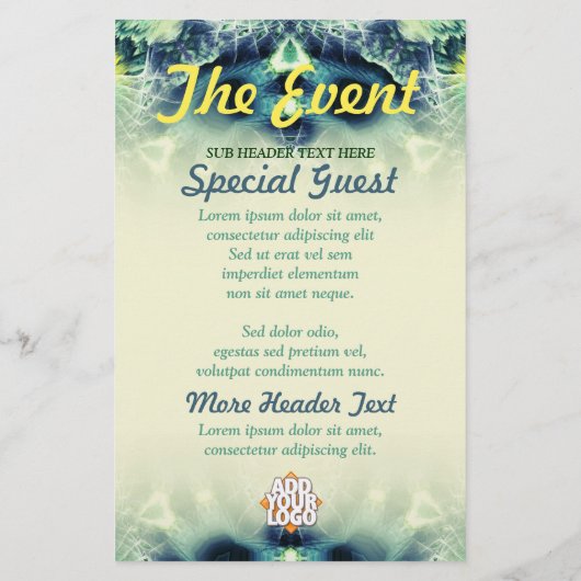 DarkEyez Fraktal Art Custom Event Flyer (Hinten)