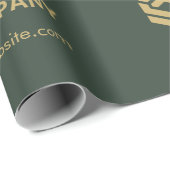 DarkGreen-Markenlogos für Werbezwecke Geschenkpapier (Rolleneckpunkt)