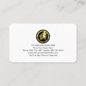 Darkness And Light Electric Squares Visitenkarte (Rückseite)