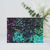 Darkness galaxy blue abstract invitation,Bold art Einladung (Stehend Vorderseite)