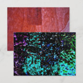 Darkness galaxy blue abstract invitation,Bold art Einladung (Vorne/Hinten)