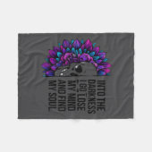 Darkness Lose My Mind Find My Soul Suicide Prevent Fleecedecke (Vorderseite (Horizontal))