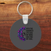Darkness Lose My Mind Find My Soul Suicide Prevent Schlüsselanhänger (Vorderseite)