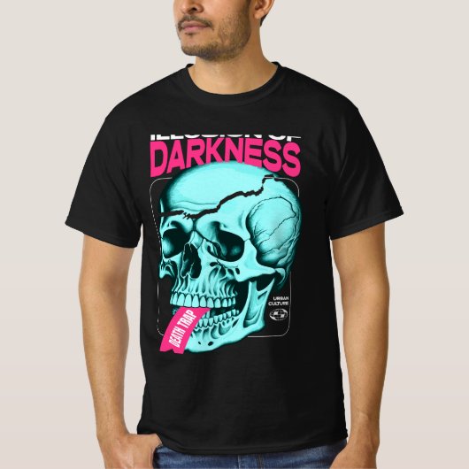 Darkness Skull Graphic T - Shirt (Vorderseite)
