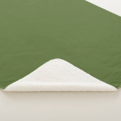 DarkOliveGreen Sherpadecke (3/4)