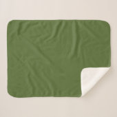 DarkOliveGreen Sherpadecke (Vorderseite (Horizontal))