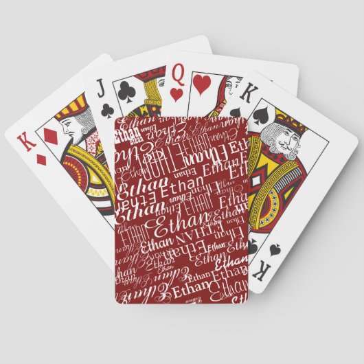 DarkRed Deck des Kartenspielens Wiederholungsname Spielkarten (Rückseite)