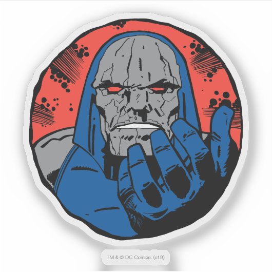 Darkseid Head Shot Aufkleber (Vorderseite)