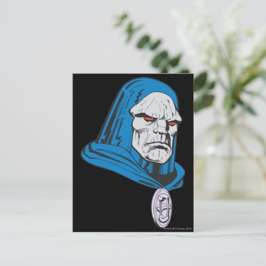 Darkseid Head Shot Postkarte (Stehend Vorderseite)