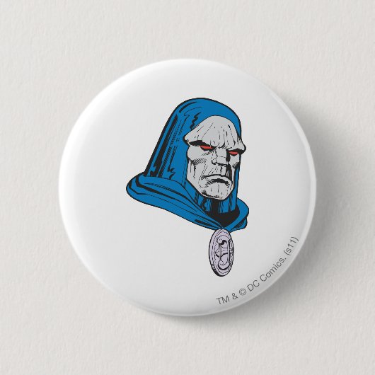 Darkseid-Kopfschuh Button (Vorderseite)