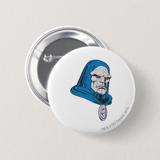 Darkseid-Kopfschuh Button (Vorne & Hinten)