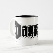 Darkseid-Logo 2 Zweifarbige Tasse (Vorderseite Links)