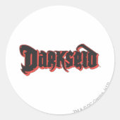 Darkseid Logo Runder Aufkleber (Vorderseite)