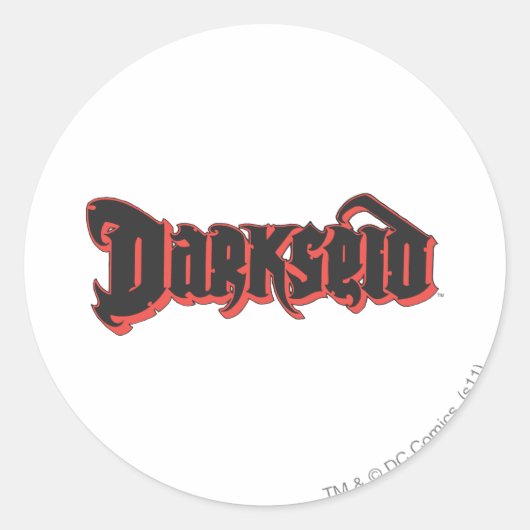 Darkseid Logo Runder Aufkleber (Vorderseite)