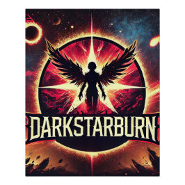 DarkStarBurn Dark Angel Glossy Poster