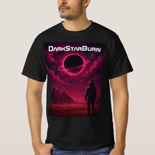 🪐 DarkStarBurn "Eclipse Descent" Dual-Side T-Shi T-Shirt (Vorderseite)