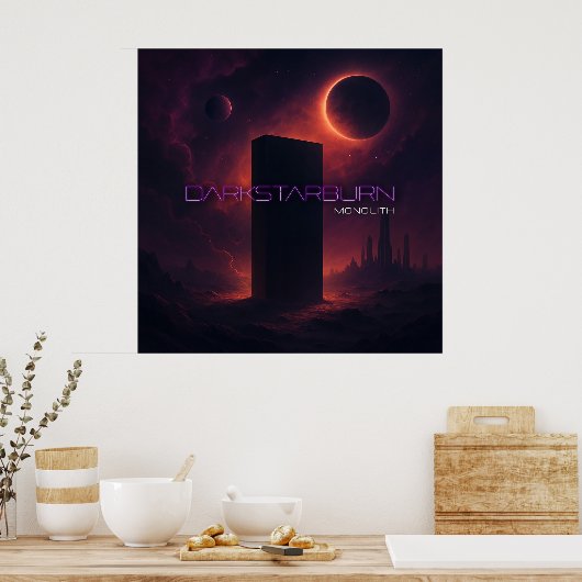 DarkStarBurn Monolith Poster (Küche)