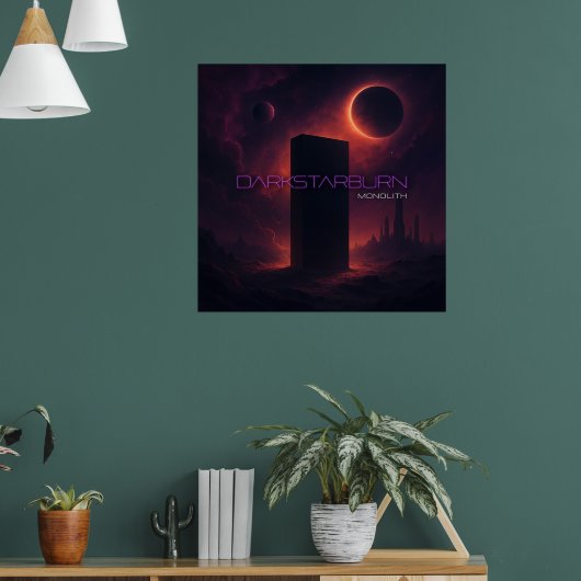 DarkStarBurn Monolith Poster (Wohnzimmer 1)