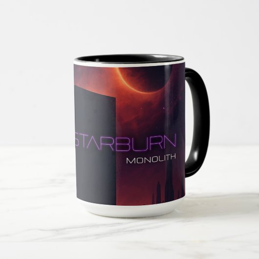 DarkStarBurn Monolith Tasse (VorderseiteRechts)