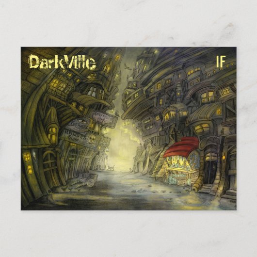 DarkVille Postkarte von Mike Winterbauer (Vorderseite)