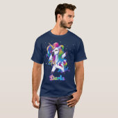 DARLA Name Personalisiert Custom Rainbow Unicorn T-Shirt (Vorne ganz)
