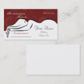 Darlas [rote] Visitenkarten Terminkarte (Vorne/Hinten)