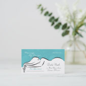 Darlas [Wellness-Center blau] Visitenkarten Terminkarte (Stehend Vorderseite)