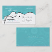 Darlas [Wellness-Center blau] Visitenkarten Terminkarte (Vorne/Hinten)